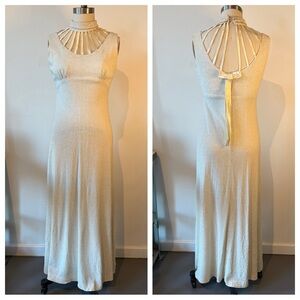Vintage Sparkly White Gown